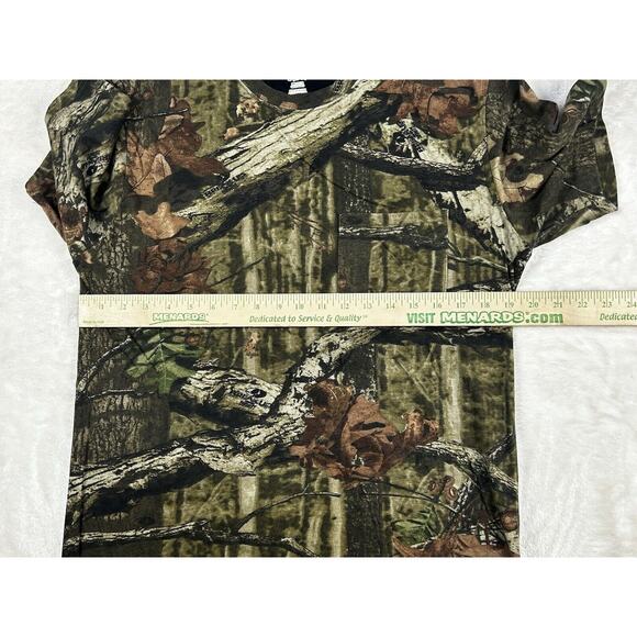 Mossy Oak Shirt Adult Medium Green Camo Break Up Infinity Short Sleeve Hunting - Picture 4 of 6